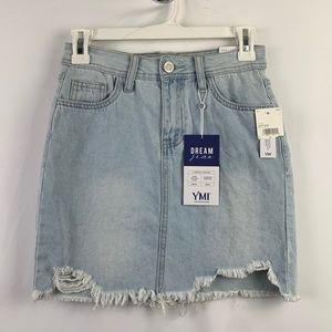 NWT YMI denim skirt 0/24